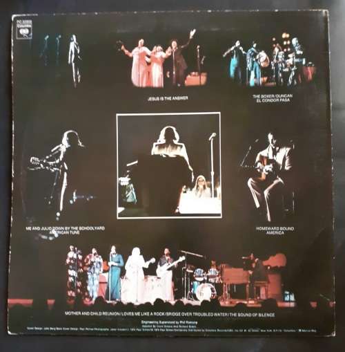 Paul Simon - Paul Simon in Concert Live Rhymin` LP Vinyl Record - USA Pressing