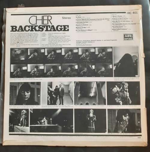 Cher - Backstage LP Vinyl Record