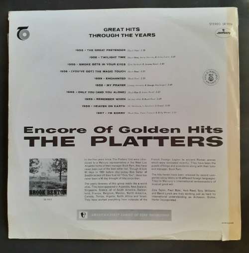 The Platters - Encore of Golden Hits LP Vinyl Record
