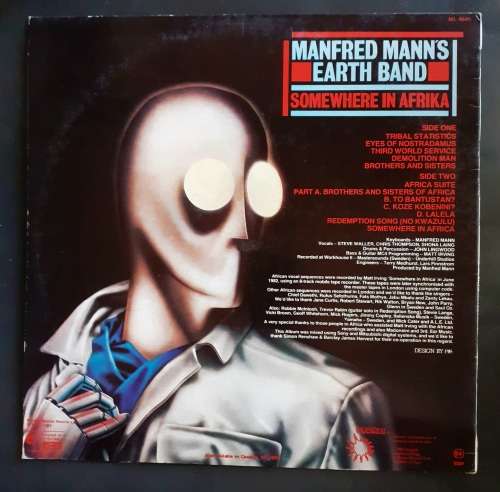 Manfred Mann`s Earth Band - Somewhere in Afrika LP Vinyl Record