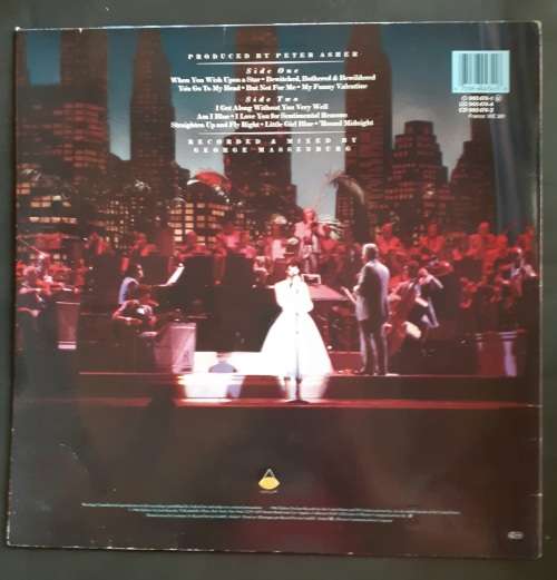 Linda Ronstadt - For Sentimental Reasons LP Vinyl Record - Europe Pressing