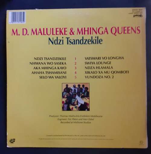 M.D. Maluleke & Mhinga Queens - Ndzi Tsandzekile LP Vinyl Record