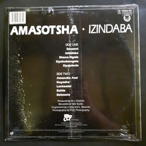 Amasotsha - Izindaba LP Vinyl Record (New & Sealed)