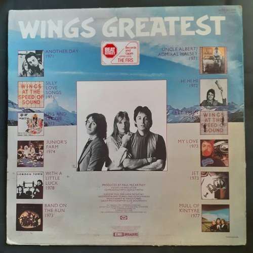 Paul McCartney Wings - Wings Greatest Hits LP Vinyl Record