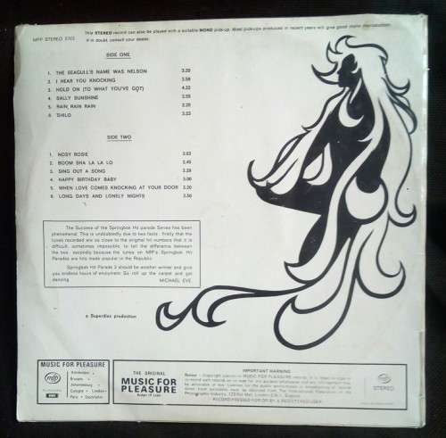 Springbok Hit Parade Vol.3 LP Vinyl Record