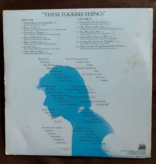 Bryan Ferry - These Foolish Things LP Vinyl Record - USA Pressing