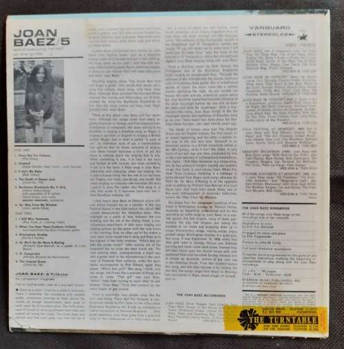 Joan Baez - 5 LP Vinyl Record - USA Pressing