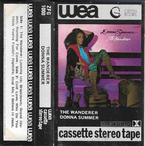 Donna Summer - The Wanderer Cassette Tape
