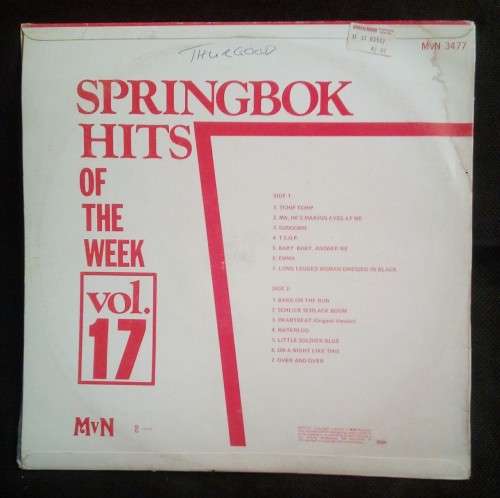 Springbok Hits of The Week Vol.17 LP Vinyl Record