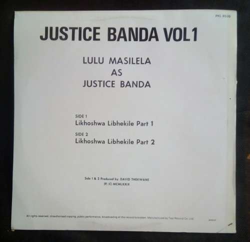 Justice Banda Vol.1 LP Vinyl Record
