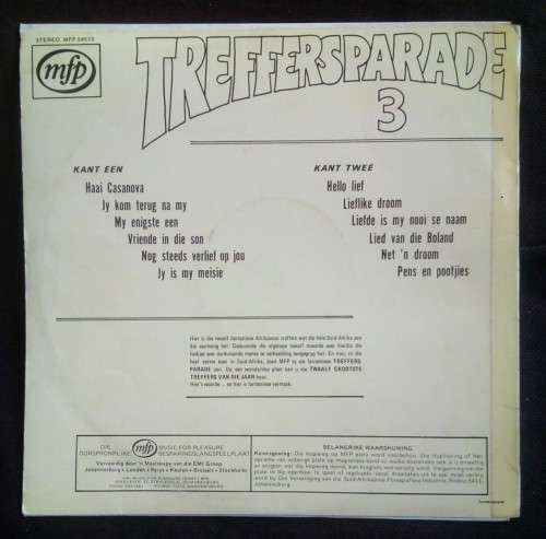 Treffersparade Nr.3 LP Vinyl Record
