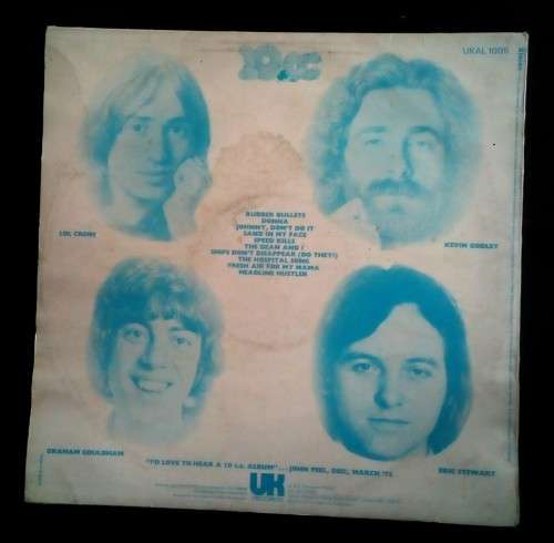 10cc - 10cc LP Vinyl Record - UK Pressing