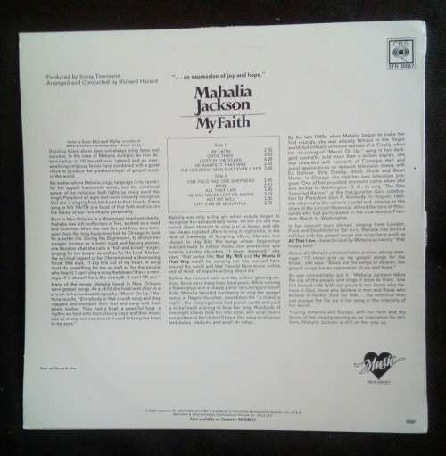 Mahalia Jackson - My Faith LP Vinyl Record