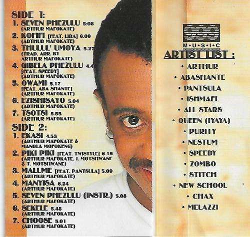 Arthur - Seven Phezulu Cassette Tape