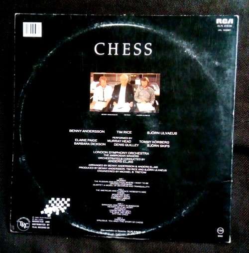 Benny Andersson, Tim Rice, Bjorn Ulvaeus - Chess Double LP Vinyl Record Set