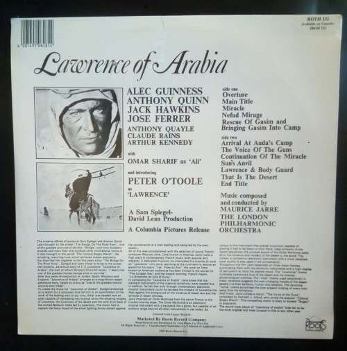 Lawrence Of Arabia (Original Soundtrack Recording) LP Vinyl Record - (New & Sealed)