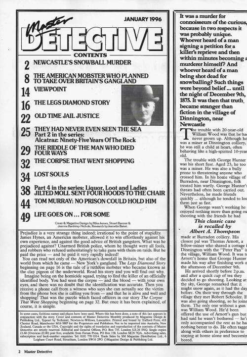 Master Detective Magazine - Jan 1996 Issue