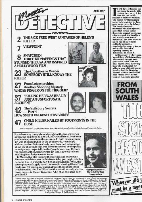 Master Detective Magazine - Apr 1996 Issue