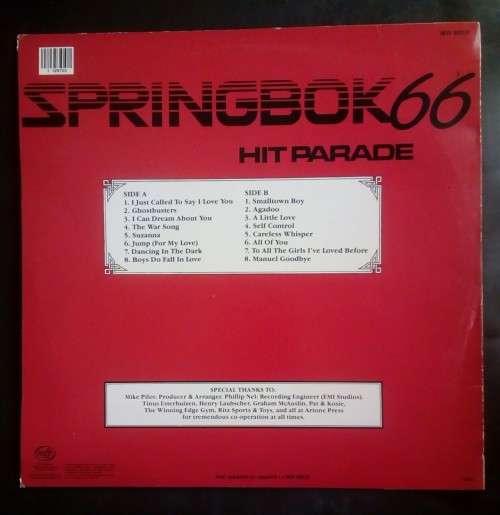 Springbok Hit Parade Vol.66 LP Vinyl Record