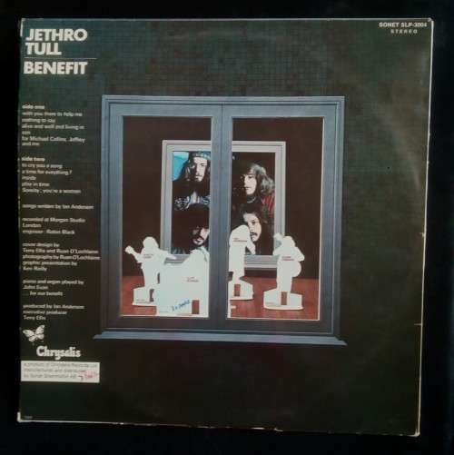 Jethro Tull - Benefit LP Vinyl Record