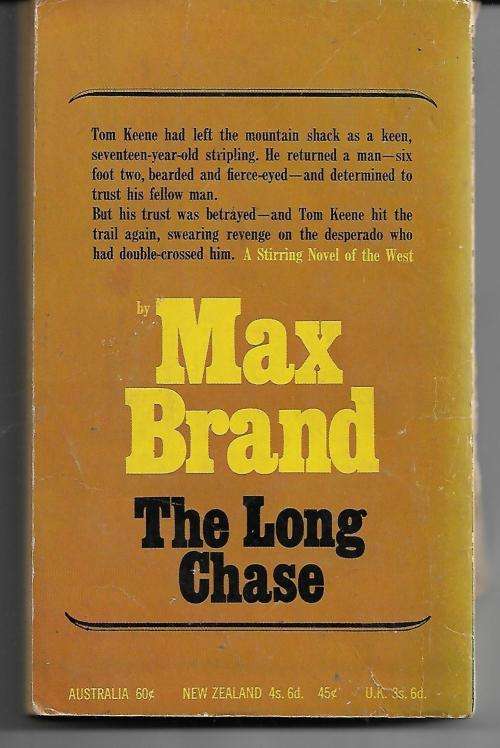 The Long Chase by Max Brand