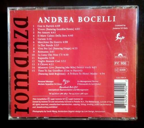 Andrea Bocelli - Romanza (CD)