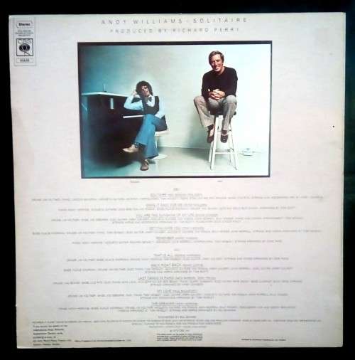 Andy Williams - Solitaire LP Vinyl Record - UK Pressing