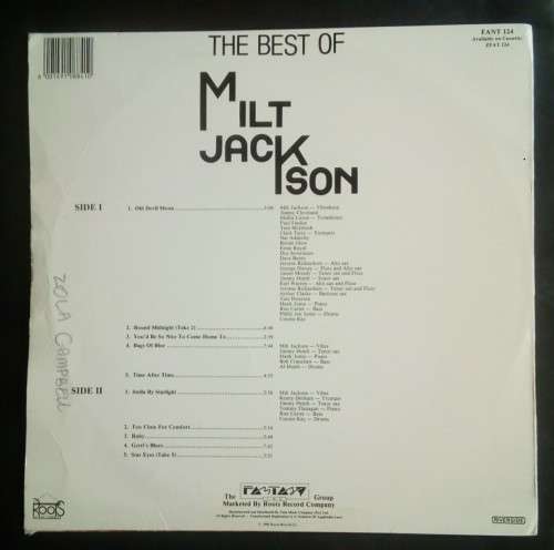 The Best of Milt Jackson LP Vinyl Record