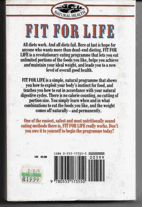Fit For Life by Harvey and Marilyn Diamond