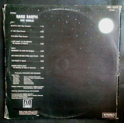 Rare Earth - One World LP Vinyl Record