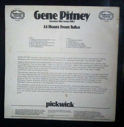 Gene Pitney Greatest Hits Series Vol.1 LP Vinyl Record