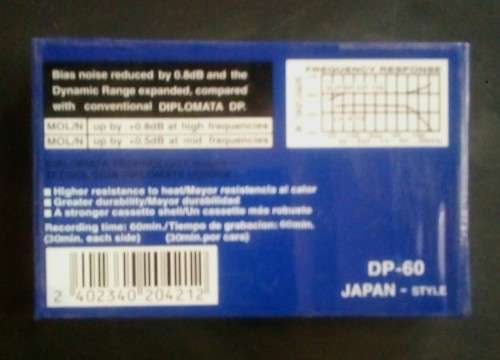 Diplomata DP-60 Blank Cassette Tape