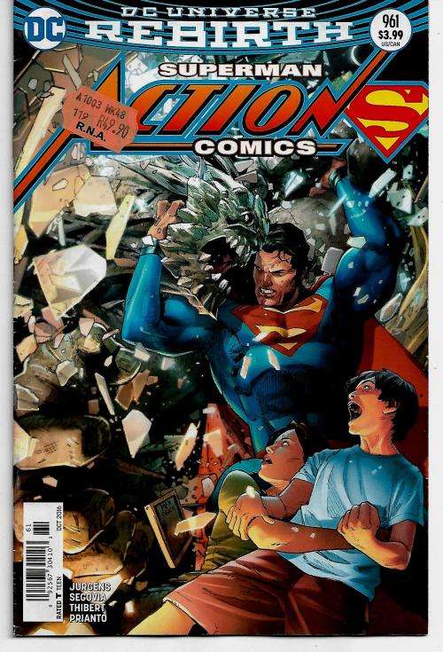 DC Universe Rebirth - Superman Action Comics Issue # 961, Oct 2016