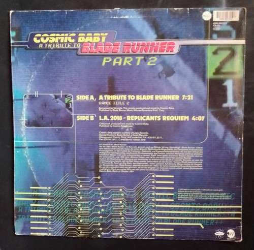 Cosmic Baby - A Tribute To Blade Runner Part 2 12` Single Vinyl Record - Germany Pressing