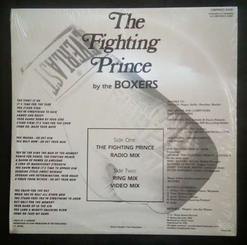 The Boxers - The Fighting Prince 12` Single Vinyl Record