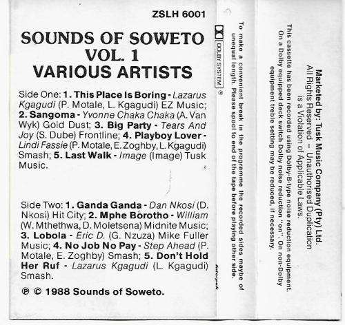 Sounds Of Soweto Vol.1 Cassette Tape