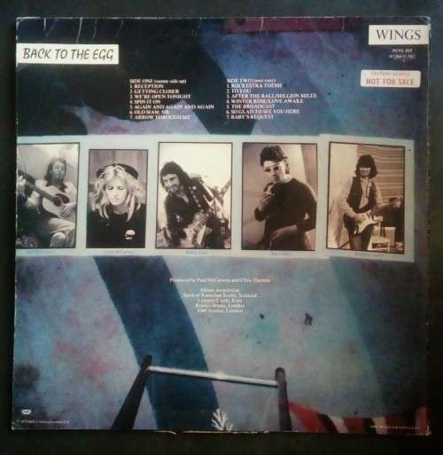Paul McCartney and Wings - Back To The Egg LP Vinyl Record - UK Pressing