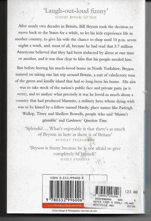 Notes From A Small Island by Bill Bryson