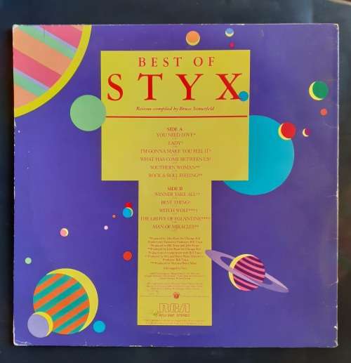 Best of Styx LP Vinyl Record - USA Pressing