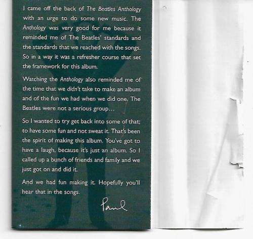 Paul McCartney - Flaming Pie Cassette Tape - UK Edition