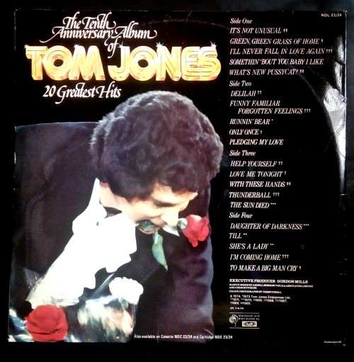 Tom Jones - The Tenth Anniversary - 20 Greatest Hits Double LP Vinyl Record Set