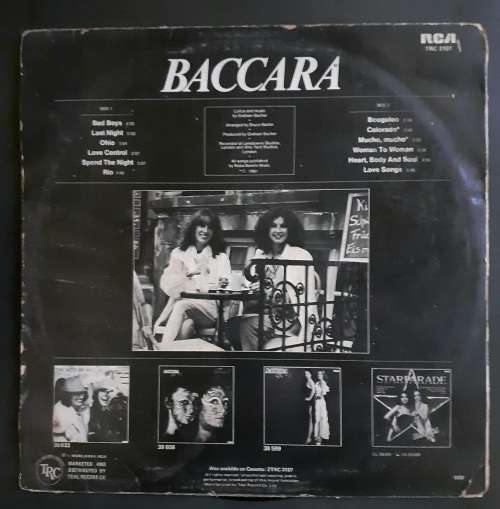 Baccara - Bad Boys LP Vinyl Record