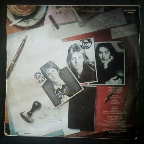 Paul McCartney & The Wings - Band on The Run LP Vinyl Record with Poster