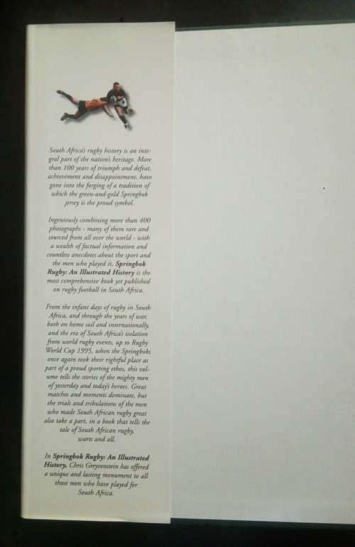 Springbok Rugby An Illustrated History by Chris Greyvenstein (Hardcover)