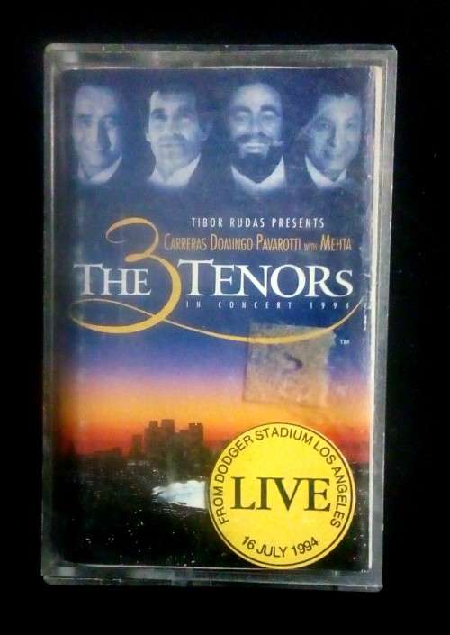 Carreras, Domingo & Pavarotti with Mehta - The 3 Tenors In Concert 1994 Cassette Tape