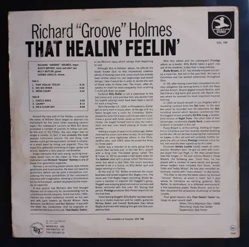Richard `Groove` Holmes - That Heelin` Feelin` LP Vinyl Record
