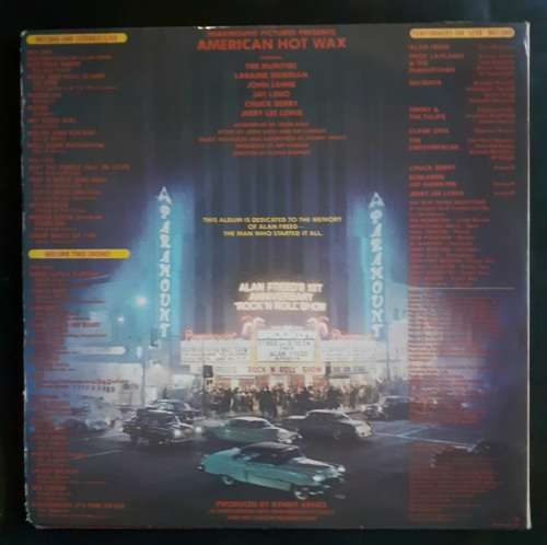 American Hot Wax (Original Motion Picture Soundtrack) Double LP Vinyl Record Set