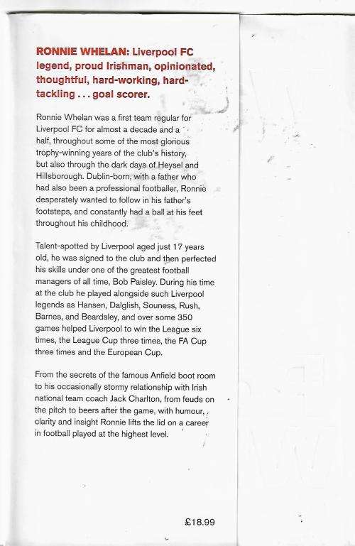 Walk On, My Life in Red - Ronnie Whelan: My Autobiography - Liverpool Player (Hardcover)