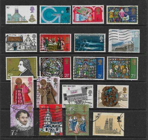 Great Britain - Collection of 20 Stamps - MH and Fine Used