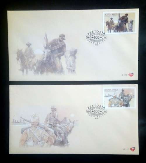 South Africa - 1999 Commemoration of The Anglo-Boer War Anniversary FDC Set 6.110 and 6.111